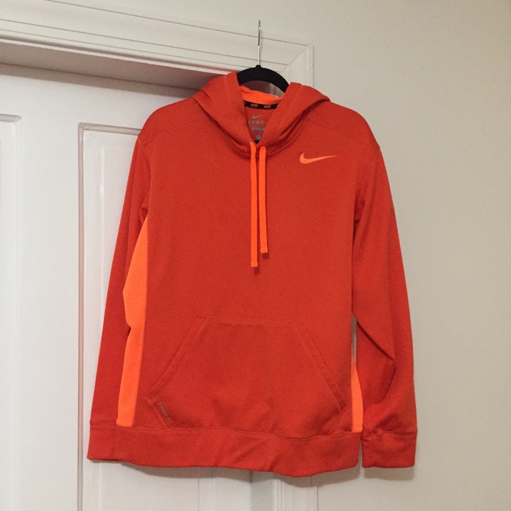 Orange Nike Dry Fit Hoodie